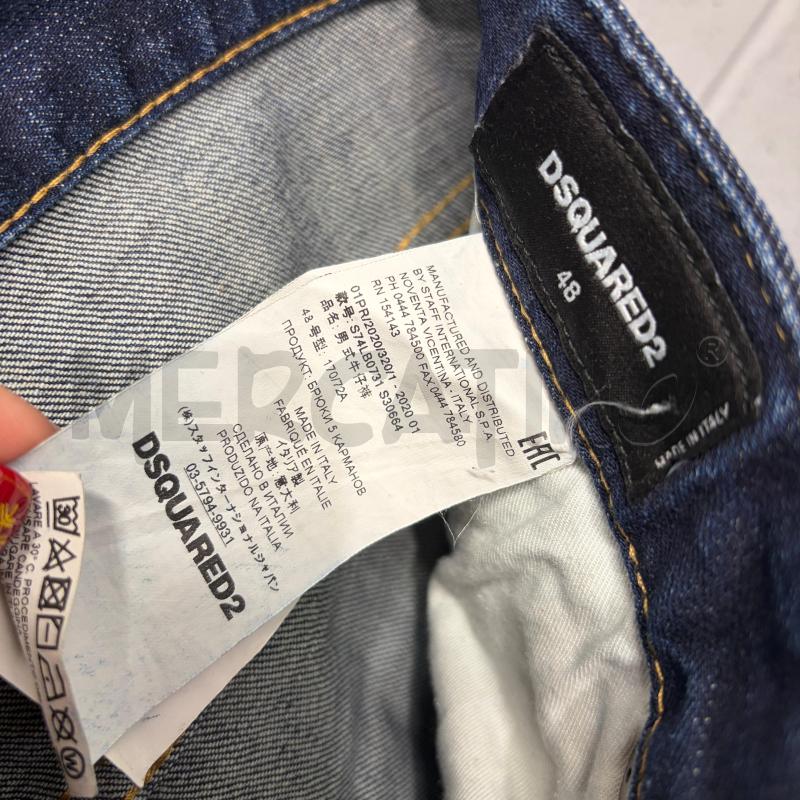 JEANS UOMO DSQUARED2 SCURO SPRUZZI STRAPPI | Mercatino dell'Usato Corbetta 3