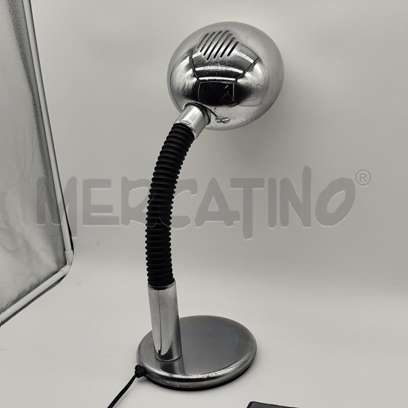 LAMPADA SCRIVANIA METALLO VINTAGE CROMATA | Mercatino dell'Usato Corbetta 2