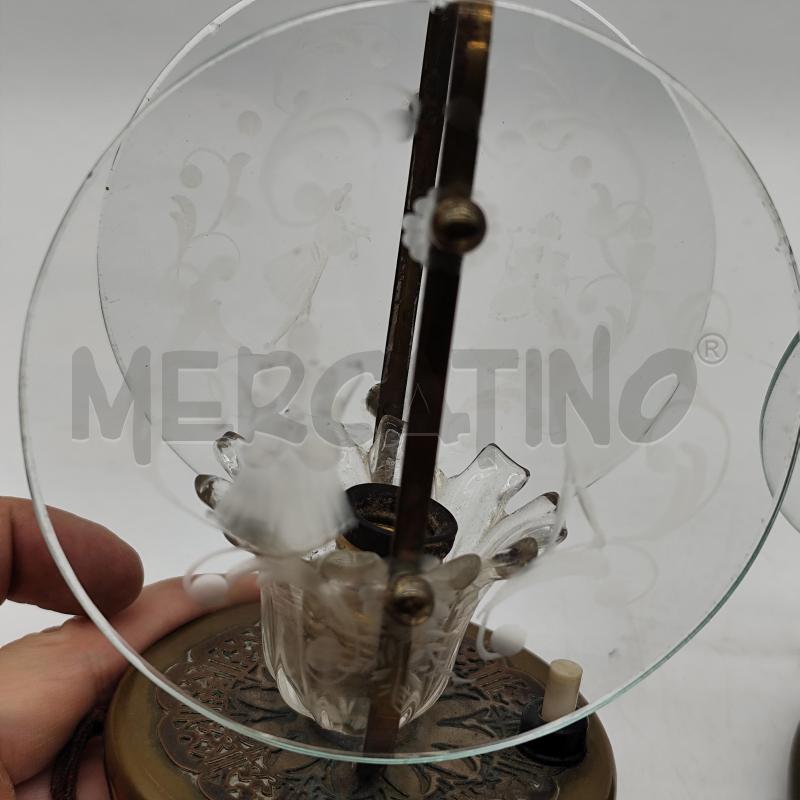 LAMPADE DA TAV. COPPIA ANTICA VETRINI DAMA E CAVALIERE | Mercatino dell'Usato Corbetta 2