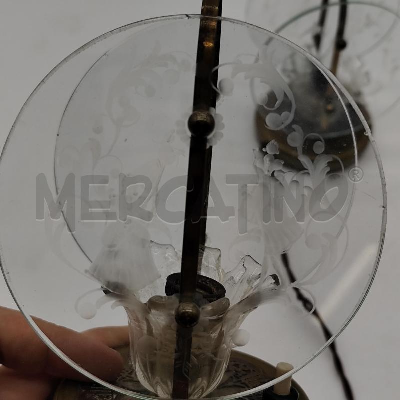 LAMPADE DA TAV. COPPIA ANTICA VETRINI DAMA E CAVALIERE | Mercatino dell'Usato Corbetta 3