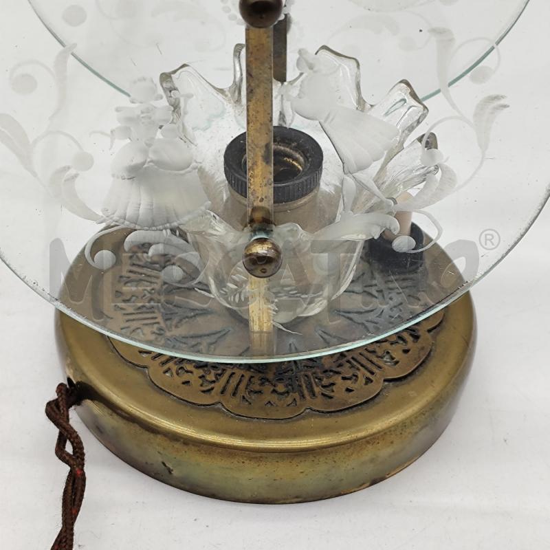 LAMPADE DA TAV. COPPIA ANTICA VETRINI DAMA E CAVALIERE | Mercatino dell'Usato Corbetta 4