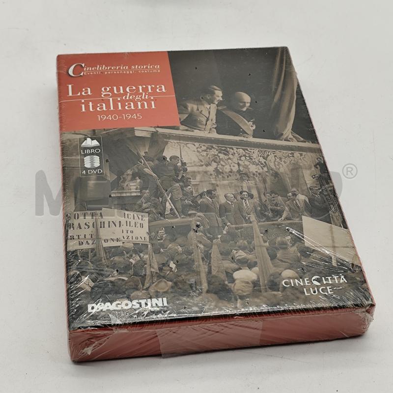 LA GUERRA DEGLI ITALIANI 1940 1945 LIBRO E 4 DVD  | Mercatino dell'Usato Corbetta 1