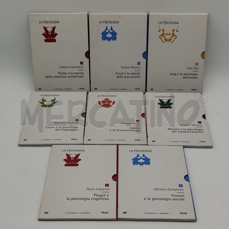 LA PSICOLOGIA LA REPUBBLICA ESPRESSO 8 DVD  | Mercatino dell'Usato Corbetta 1