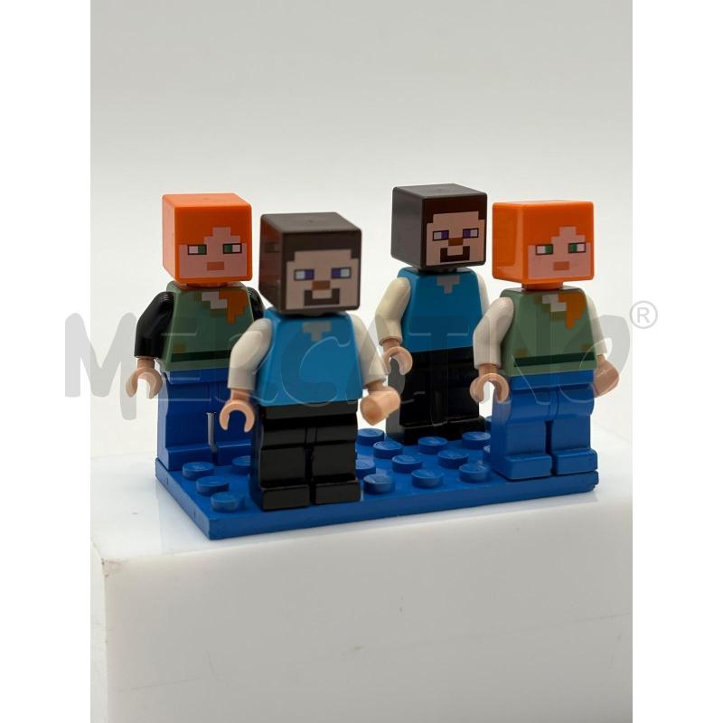 LEGO MINECRAFT MINIFIGURE 4PZ | Mercatino dell'Usato Corbetta 1