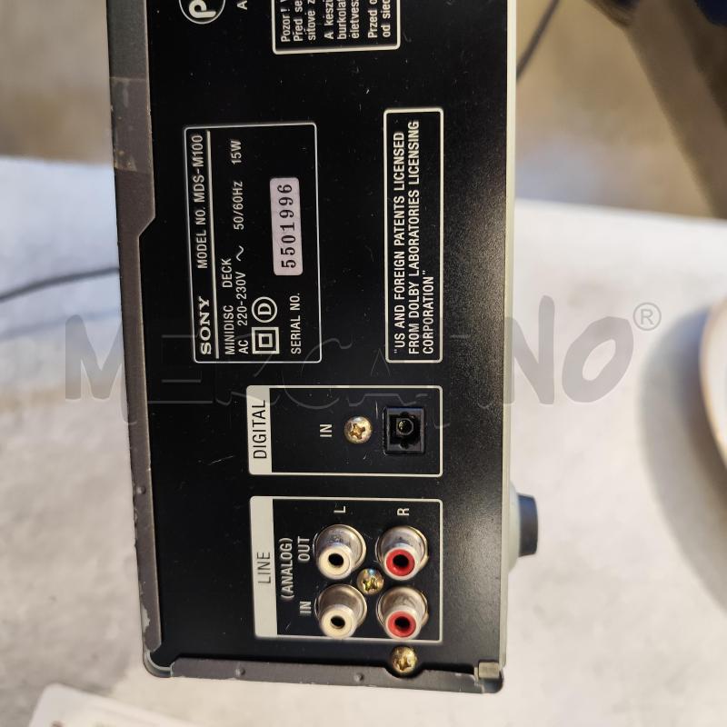LETTORE MINIDSIC SONY MDS-M100  | Mercatino dell'Usato Corbetta 5