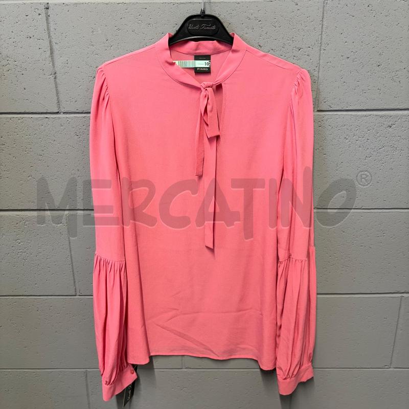 MAGLIA DONNA PINKO ROSA SETA FIOCCO | Mercatino dell'Usato Corbetta 1