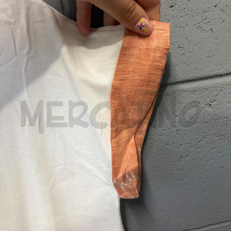 MAGLIETTA DONNA ELEVENTY BORDO ARANCIO LAME ARGENTATO | Mercatino dell'Usato Corbetta 3