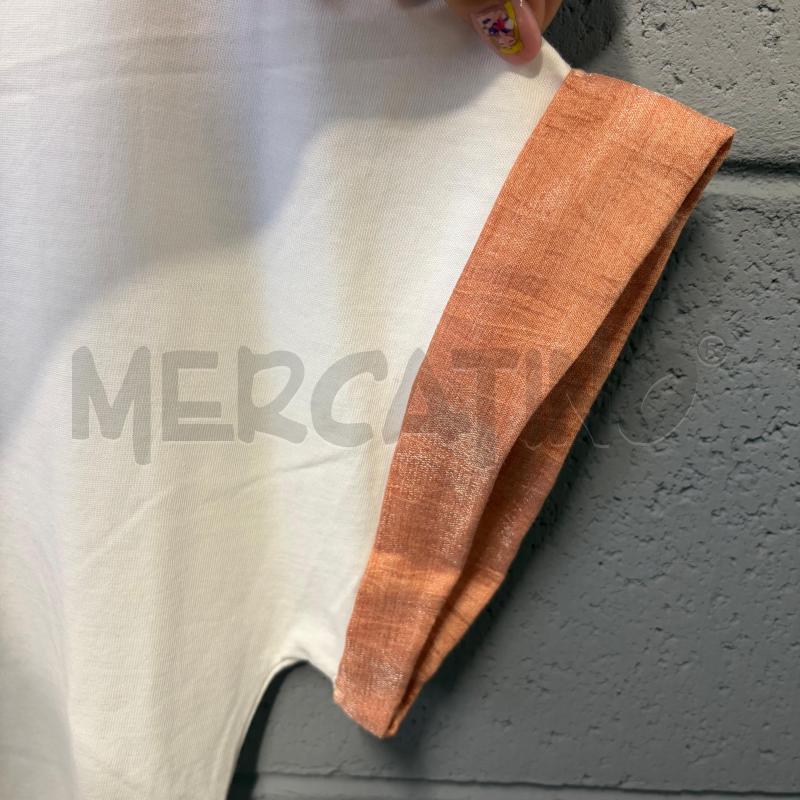 MAGLIETTA DONNA ELEVENTY SCOLLO V BORDO ARANCIO LAME ARGENTATO | Mercatino dell'Usato Corbetta 3
