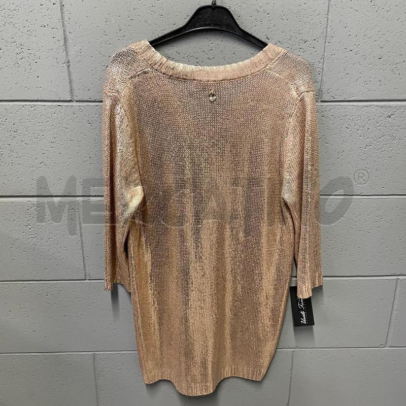 MAGLIONCINO DONNA TWINSET 3/4 ROSA V SPALMATO DORATO | Mercatino dell'Usato Corbetta 4