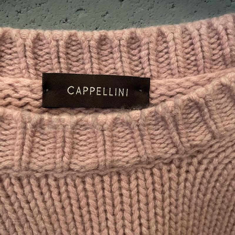 MAGLIONE DONNA CAPPELLINI ROSA MISTO LANA MERINO CACHEMERE CROCHET  | Mercatino dell'Usato Corbetta 3