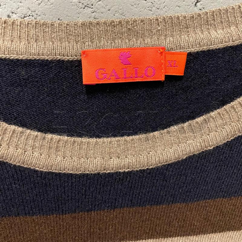 MAGLIONE UOMO GALLO STRISCE TORTORA/MARRONE/BLU LANA | Mercatino dell'Usato Corbetta 2