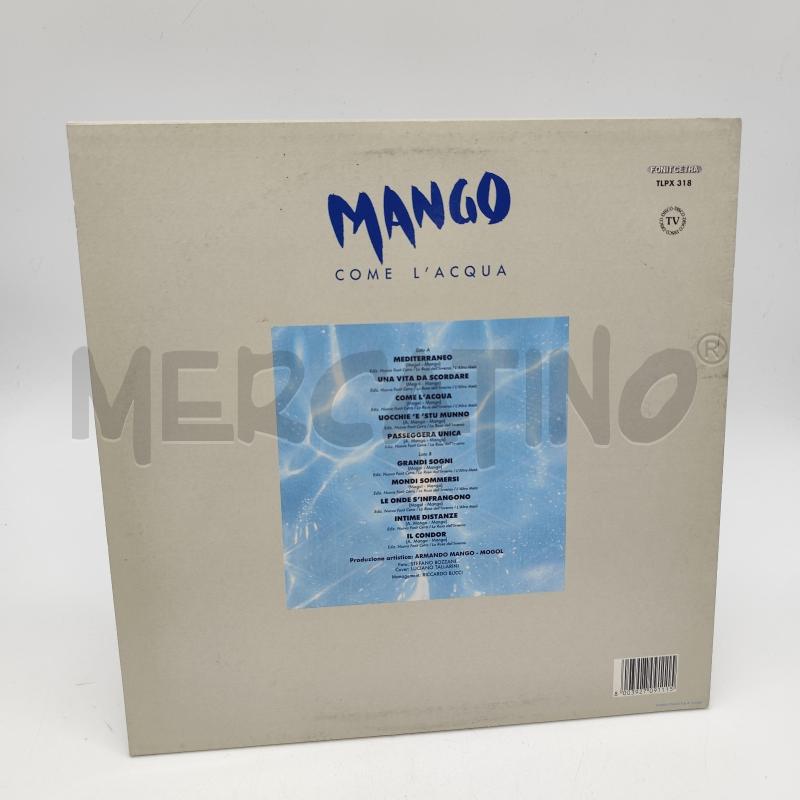 MANGO COME L'ACQUA 33 GIRI LP VINILE | Mercatino dell'Usato Corbetta 2