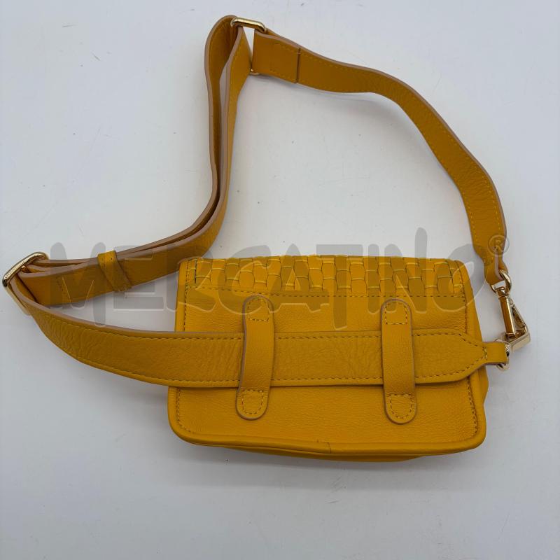 MARSUPIO DONNA PARISE GIALLO PELLE INTRECCIATO | Mercatino dell'Usato Corbetta 4