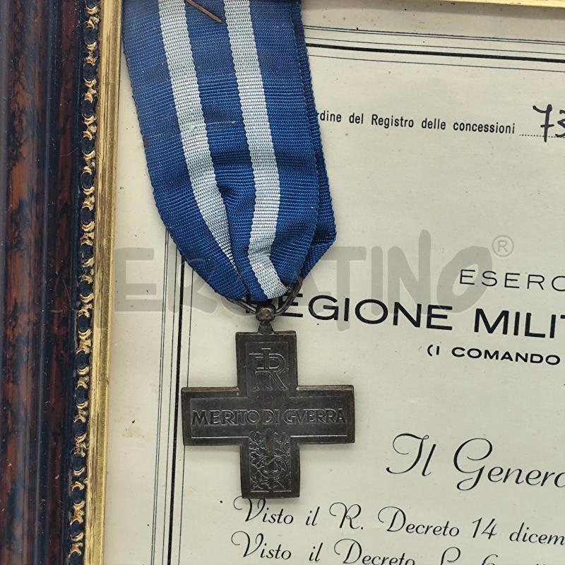 MEDAGLIA MERITO DI GUERRA CON ATTESTATO | Mercatino dell'Usato Corbetta 2