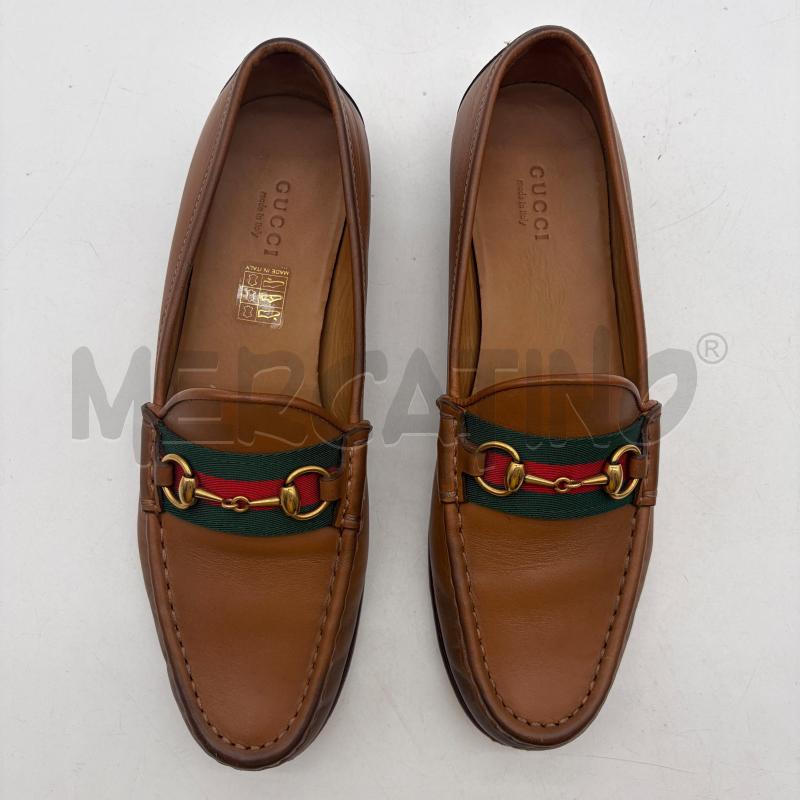 MOCASSINI DONNA GUCCI HORSEBIT PELLE MARR HARDWARE DORATO  | Mercatino dell'Usato Corbetta 3