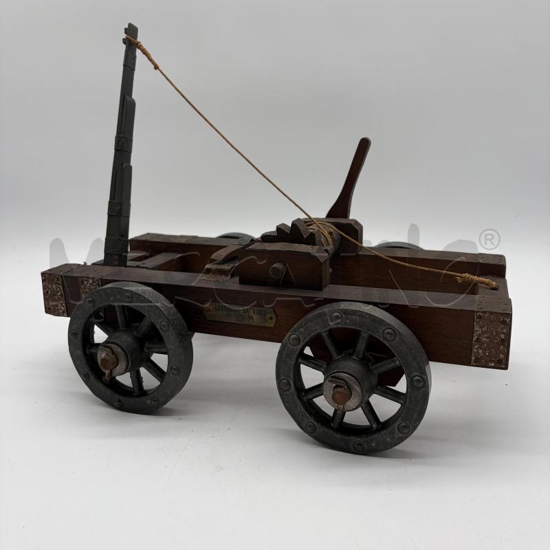 MODELLINO CATAPULTA LEONARDO DA VINCI IN LEGNO | Mercatino dell'Usato Corbetta 1