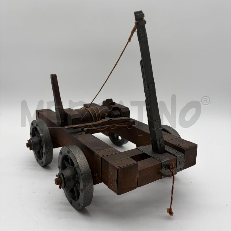 MODELLINO CATAPULTA LEONARDO DA VINCI IN LEGNO | Mercatino dell'Usato Corbetta 5