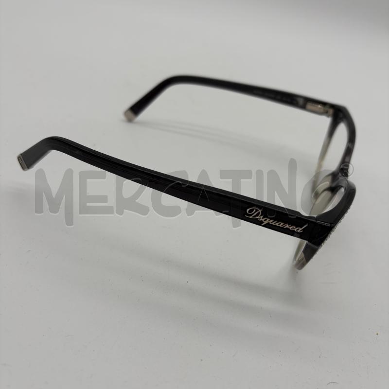 MONTATURA OCCHIALI DSQUARED2 EYECAT NERO DEGRADE STRASS | Mercatino dell'Usato Corbetta 4