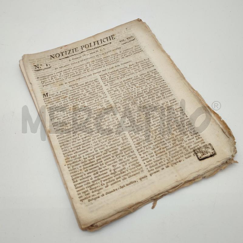 NOTIZIE POLITICHE 1803 GIORNALI ANTICHI 5PZ | Mercatino dell'Usato Corbetta 2