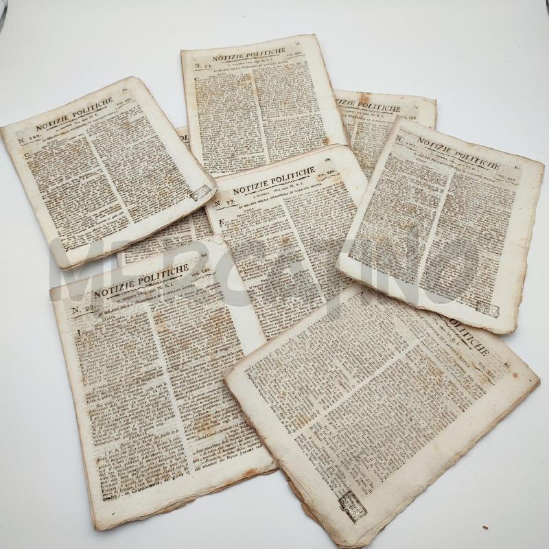 NOTIZIE POLITICHE 1804 GIORNALI ANTICHI 14PZ | Mercatino dell'Usato Corbetta 1