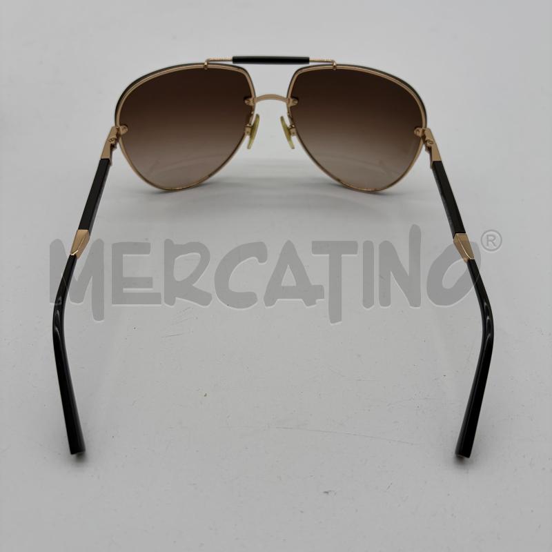 OCCHIALI SOLE DONNA DOLCE&GABBANA TIPO AVIATOR DORATO/MARRONE | Mercatino dell'Usato Corbetta 3