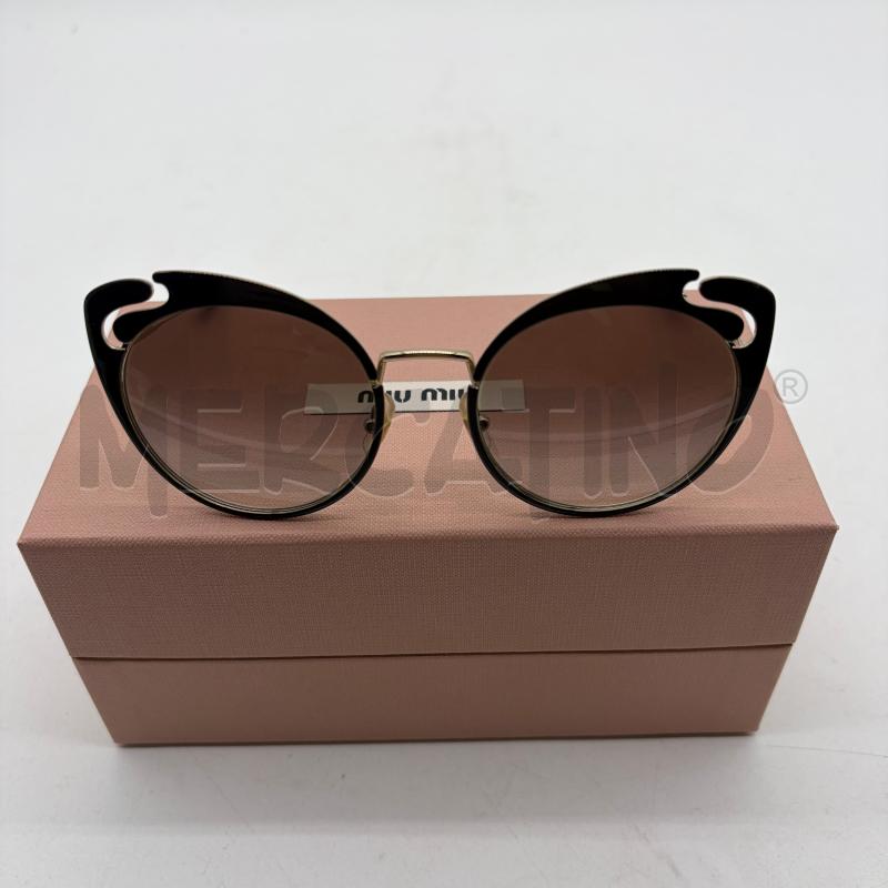 OCCHIALI SOLE DONNA MIU MIU CAT EYE NERO/DORATO SMU 57T 54-20 1AB-A0A7 140 2N | Mercatino dell'Usato Corbetta 2