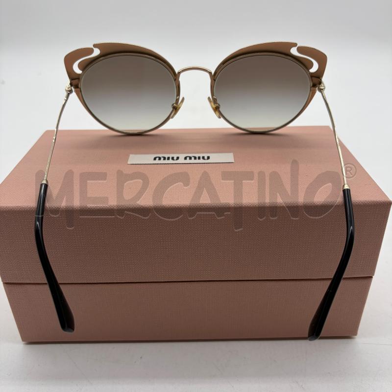 OCCHIALI SOLE DONNA MIU MIU CAT EYE NERO/DORATO SMU 57T 54-20 1AB-A0A7 140 2N | Mercatino dell'Usato Corbetta 3
