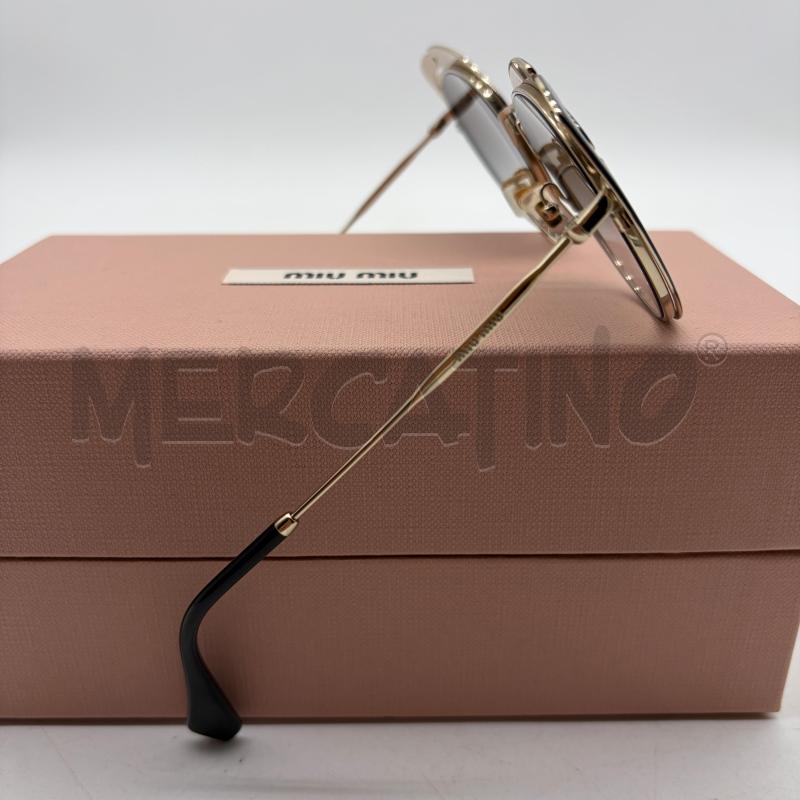 OCCHIALI SOLE DONNA MIU MIU CAT EYE NERO/DORATO SMU 57T 54-20 1AB-A0A7 140 2N | Mercatino dell'Usato Corbetta 4
