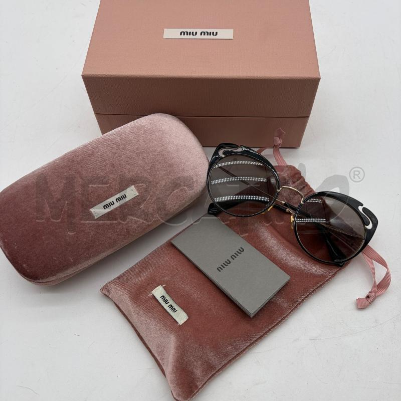 OCCHIALI SOLE DONNA MIU MIU CAT EYE NERO/DORATO SMU 57T 54-20 1AB-A0A7 140 2N | Mercatino dell'Usato Corbetta 5