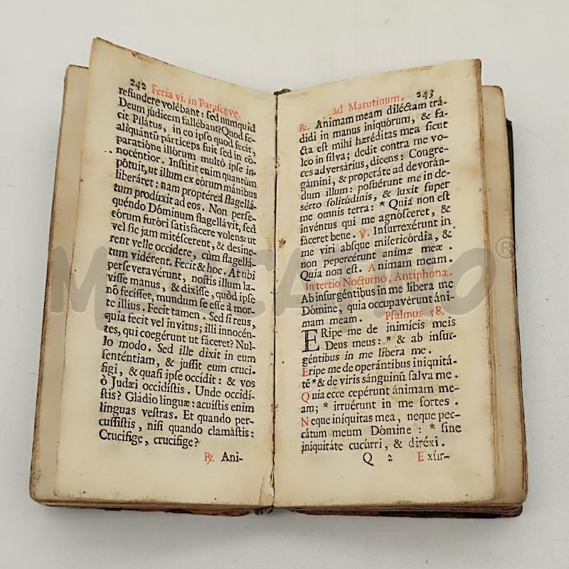 OFFICIUM HEBDOMADAE SANCTAE JUXTA FORMAM MISSALIS 1769 | Mercatino dell'Usato Corbetta 3