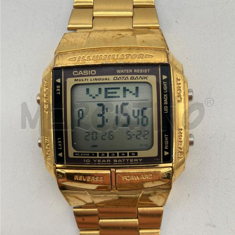 OROLOGIO DA POLSO CASIO DORATO BORDO NERO | Mercatino dell'Usato Corbetta 2