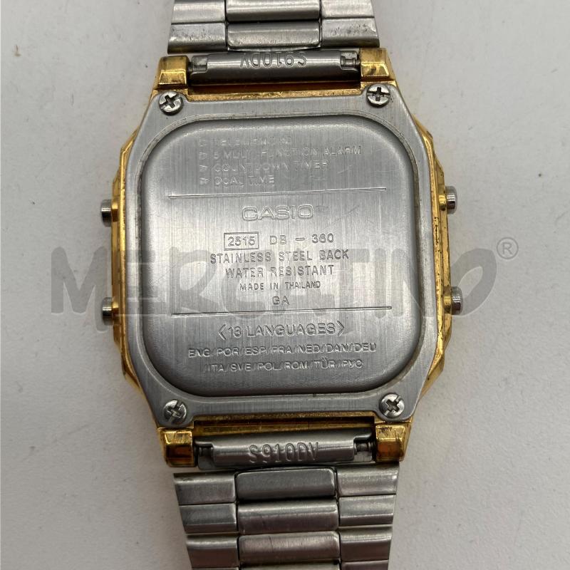 OROLOGIO DA POLSO CASIO DORATO BORDO NERO | Mercatino dell'Usato Corbetta 3
