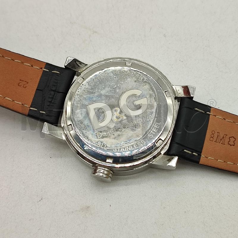 OROLOGIO DA POLSO D&G QUADRANTE TONDO CINT COCCO NERO | Mercatino dell'Usato Corbetta 4
