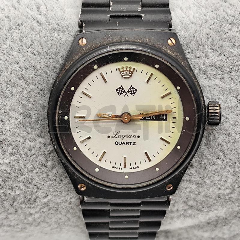 OROLOGIO DA POLSO LUGRAN QUARTZ NERO | Mercatino dell'Usato Corbetta 2