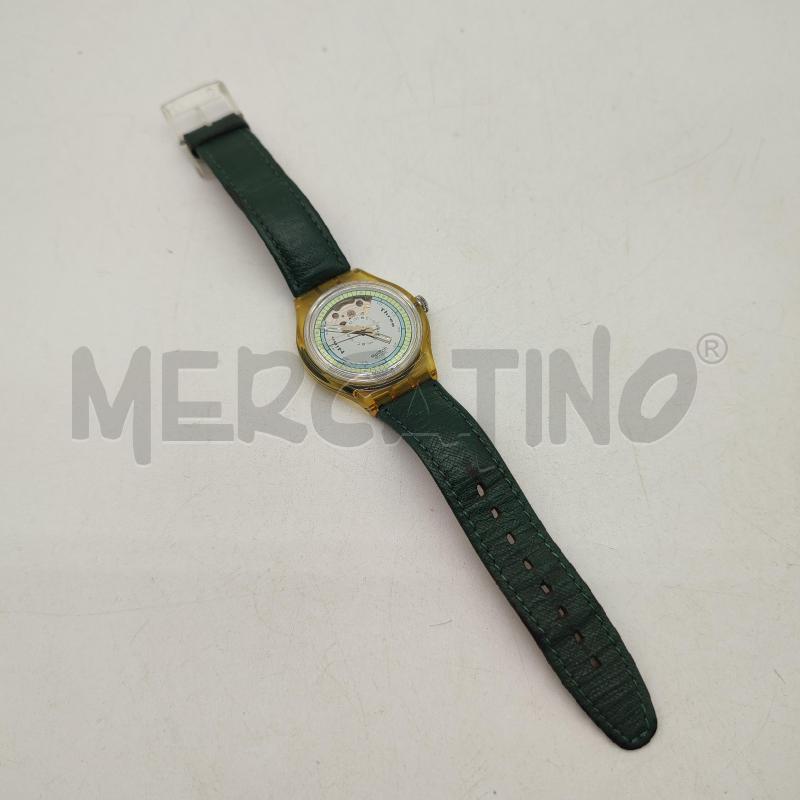OROLOGIO SWATCH AUTOMATICO CASSA GIALLA CINT VERDE | Mercatino dell'Usato Corbetta 1