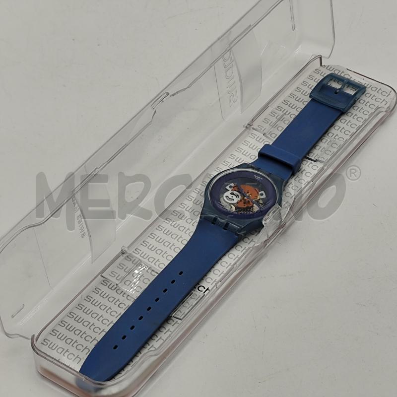 OROLOGIO SWATCH BLUE GRAY LACQUERED SUON102 | Mercatino dell'Usato Corbetta 3