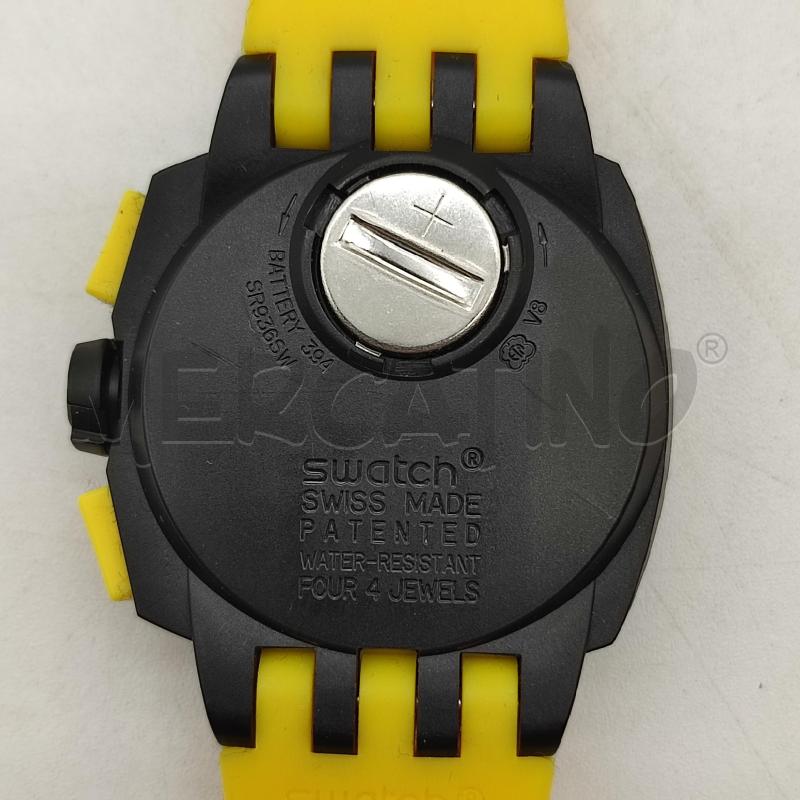 OROLOGIO SWATCH SUIB401 CHRONO GIALLO NERO  | Mercatino dell'Usato Corbetta 3