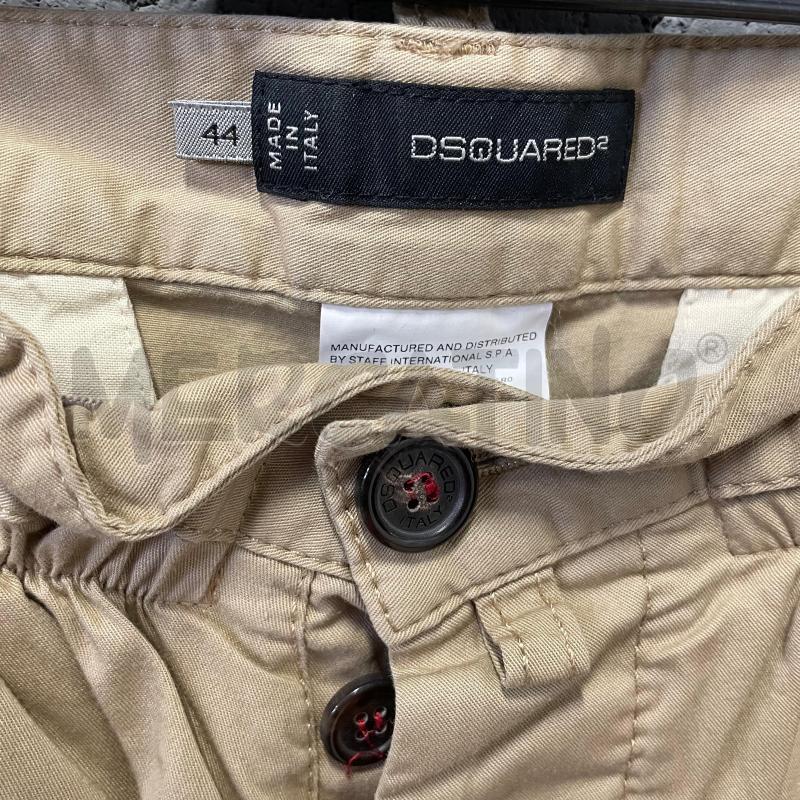 PANTALONCINO DONNA DSQUARED2 BEIGE DISEGNO ANIMALI SAVANA | Mercatino dell'Usato Corbetta 2