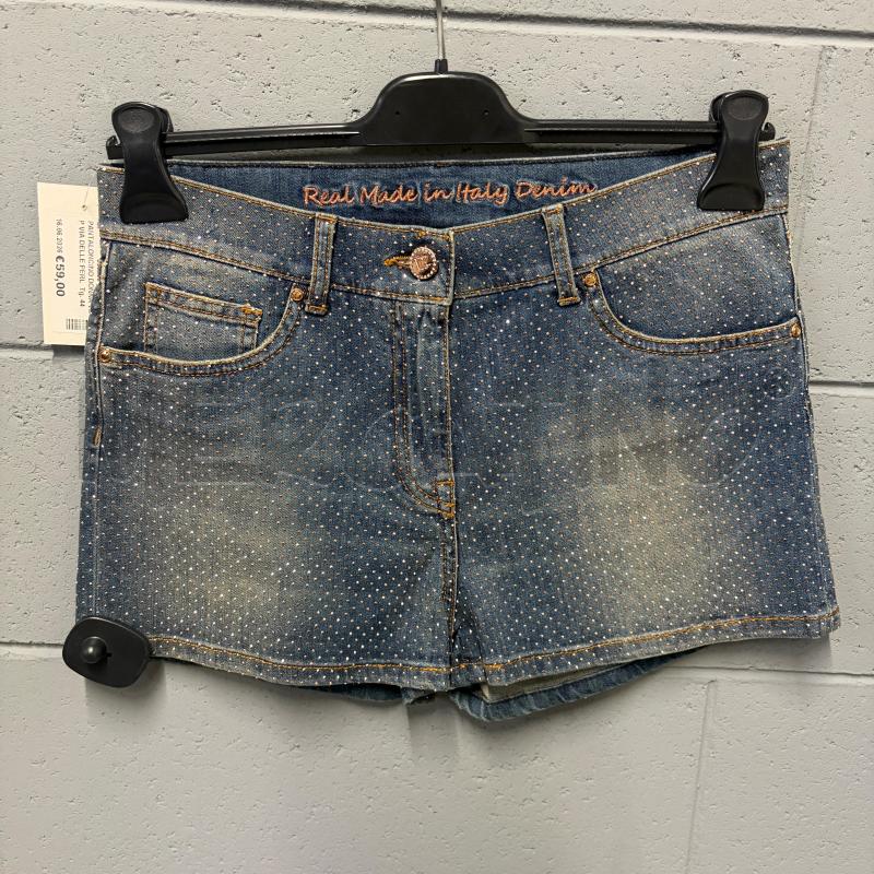 PANTALONCINO DONNA VDP VIA DELLE PERLE JEANS SFUM STRASS | Mercatino dell'Usato Corbetta 1