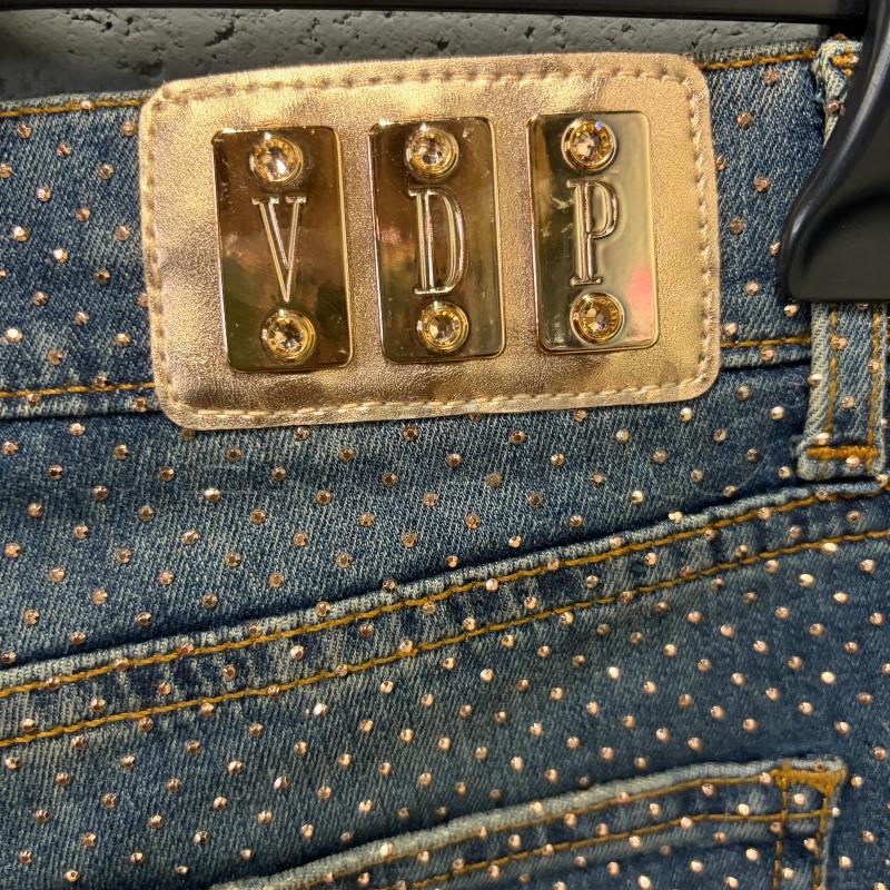 PANTALONCINO DONNA VDP VIA DELLE PERLE JEANS SFUM STRASS | Mercatino dell'Usato Corbetta 4