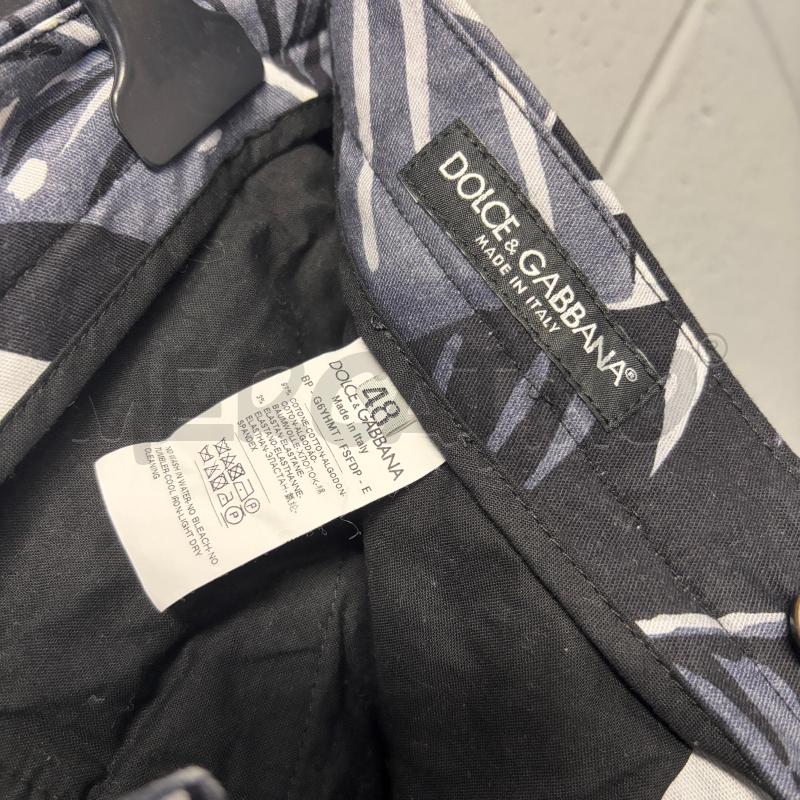 PANTALONCINO UOMO DOLCE&GABBANA PIUME GRIGIO/NERO GRANDI | Mercatino dell'Usato Corbetta 3