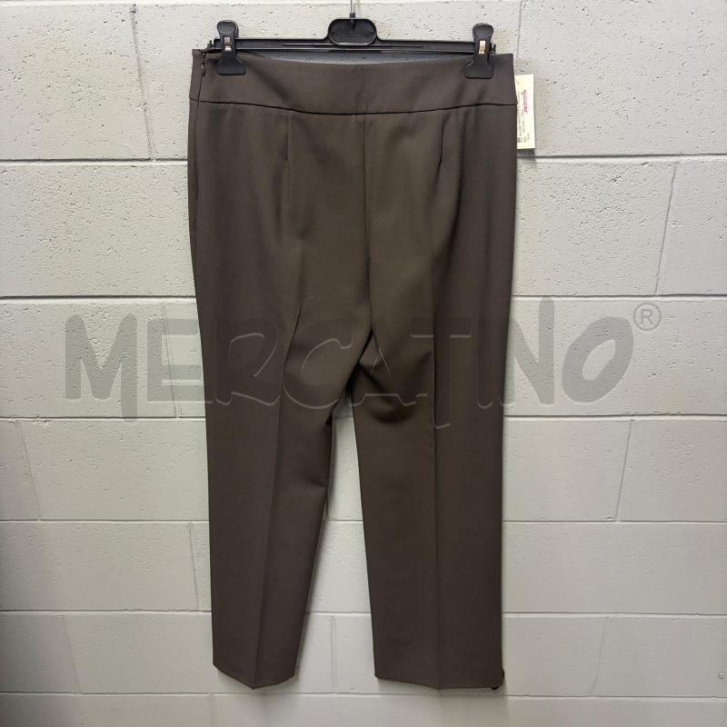PANTALONE DONNA ARMANI COLLEZIONI GRIGIO LANA DRITTO ZIP LATO | Mercatino dell'Usato Corbetta 4