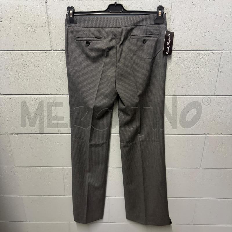 PANTALONE DONNA DOLCE & GABBANA GRIGIO GESSATO ZAMPA LANA VERGINE | Mercatino dell'Usato Corbetta 4