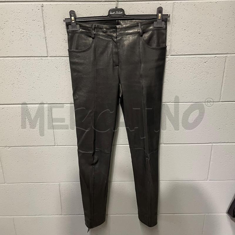 PANTALONE DONNA EMPORIO ARMANI NERO PELLE CUCIT | Mercatino dell'Usato Corbetta 1