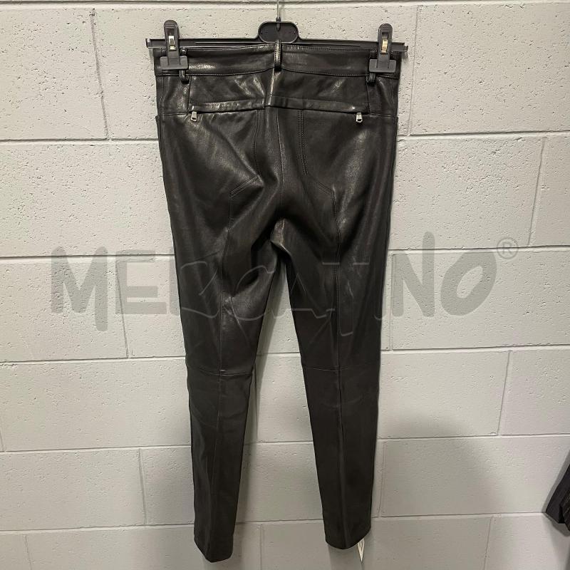 PANTALONE DONNA EMPORIO ARMANI NERO PELLE CUCIT | Mercatino dell'Usato Corbetta 2