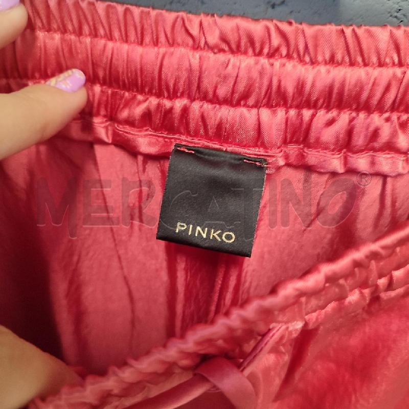 PANTALONE DONNA PINKO CORALLO RASO AMPIO  | Mercatino dell'Usato Corbetta 2