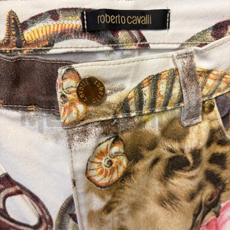 PANTALONE DONNA ROBERTO CAVALLI SERPENTI CONCHIGLIE FIORI INS LEOP  | Mercatino dell'Usato Corbetta 2