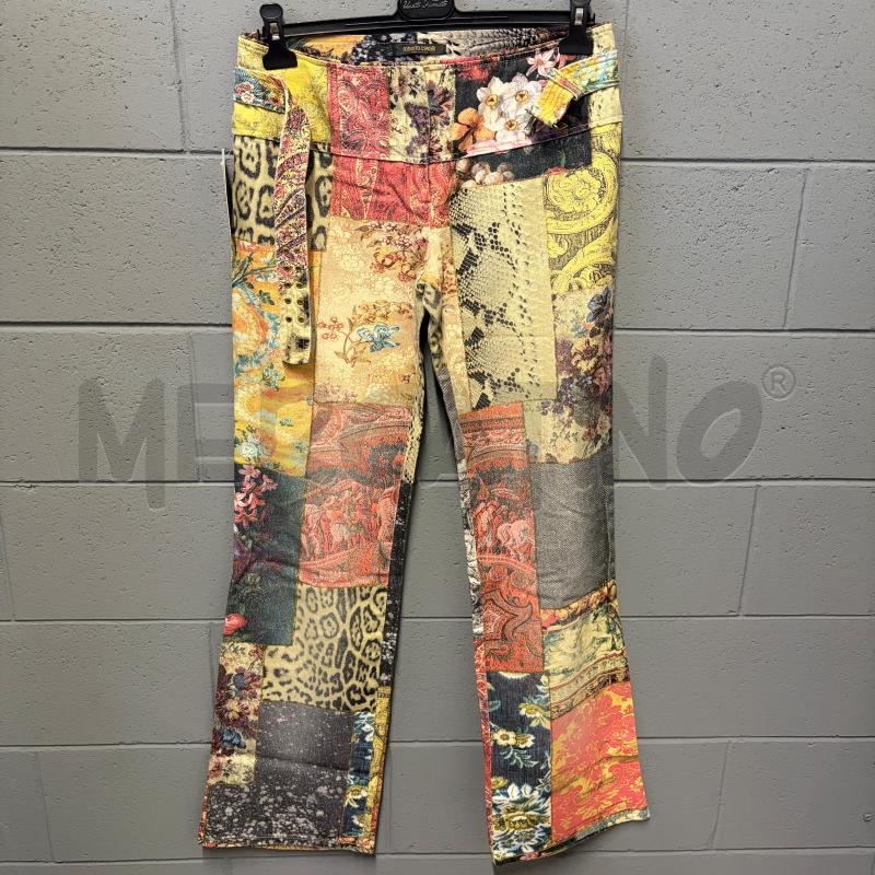PANTALONE DONNA ROBERTO CAVALLI ST PATCHWORK FANTASIA | Mercatino dell'Usato Corbetta 1