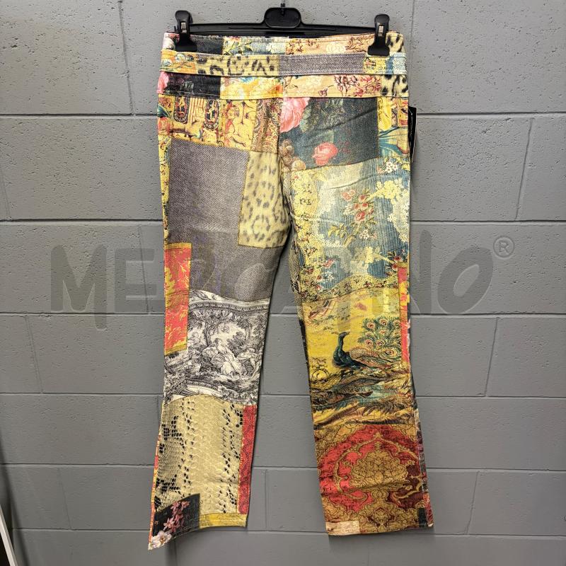 PANTALONE DONNA ROBERTO CAVALLI ST PATCHWORK FANTASIA | Mercatino dell'Usato Corbetta 3