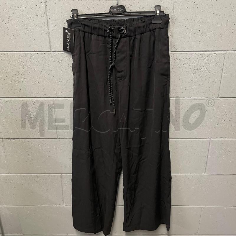 PANTALONE DONNA VERSACE NERO AMPIO COULISSE TASCHE | Mercatino dell'Usato Corbetta 1